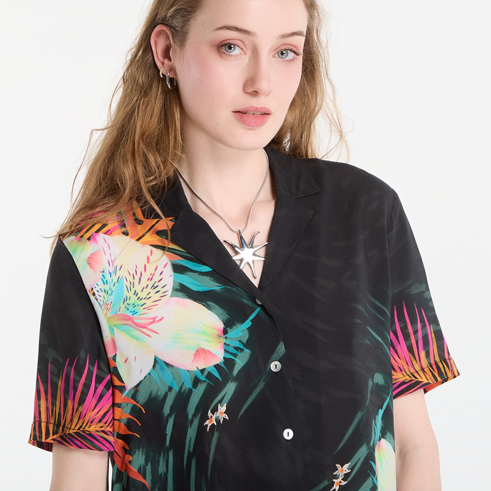 Shirts Desigual Cam Swim-Daikiri Shirt Black