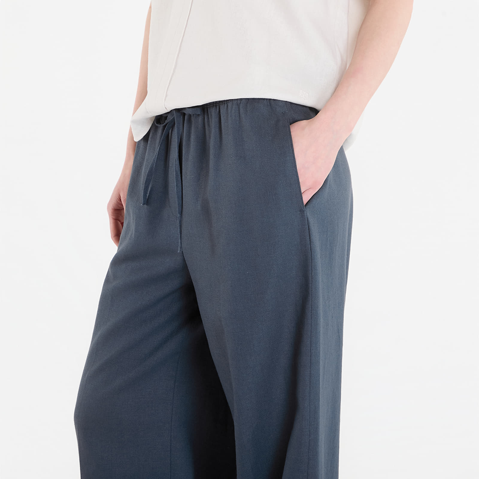 Pantalons femme Calvin Klein Jeans Linen Weekend Casual Pant Biloxi Blues