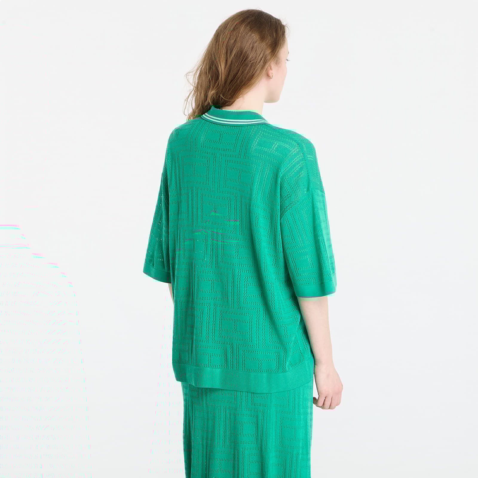 Polo trička Tommy Hilfiger Swimshop Viscose Silk Open Polo Jade Wink