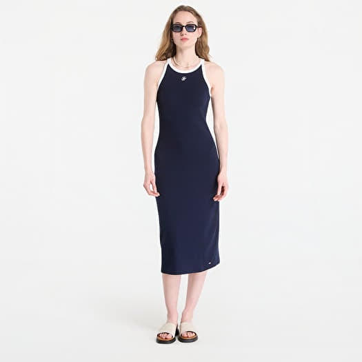 Kleid Tommy Hilfiger Contrast Bind Rib Tank Dress Navy