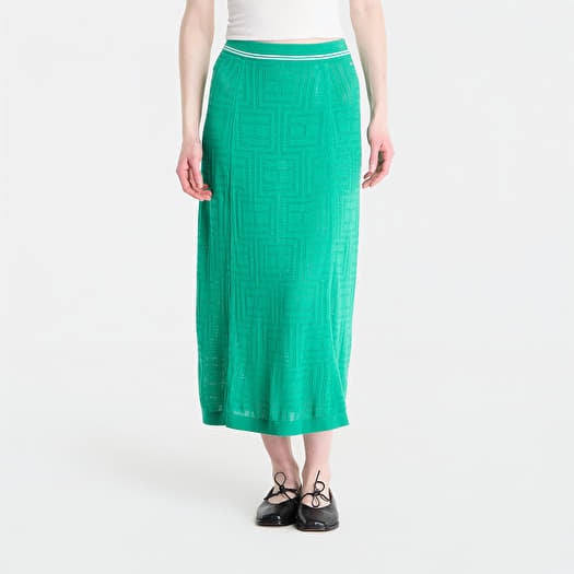 Пола Tommy Hilfiger Swimshop Viscose Silk Midi Skirt Jade Wink