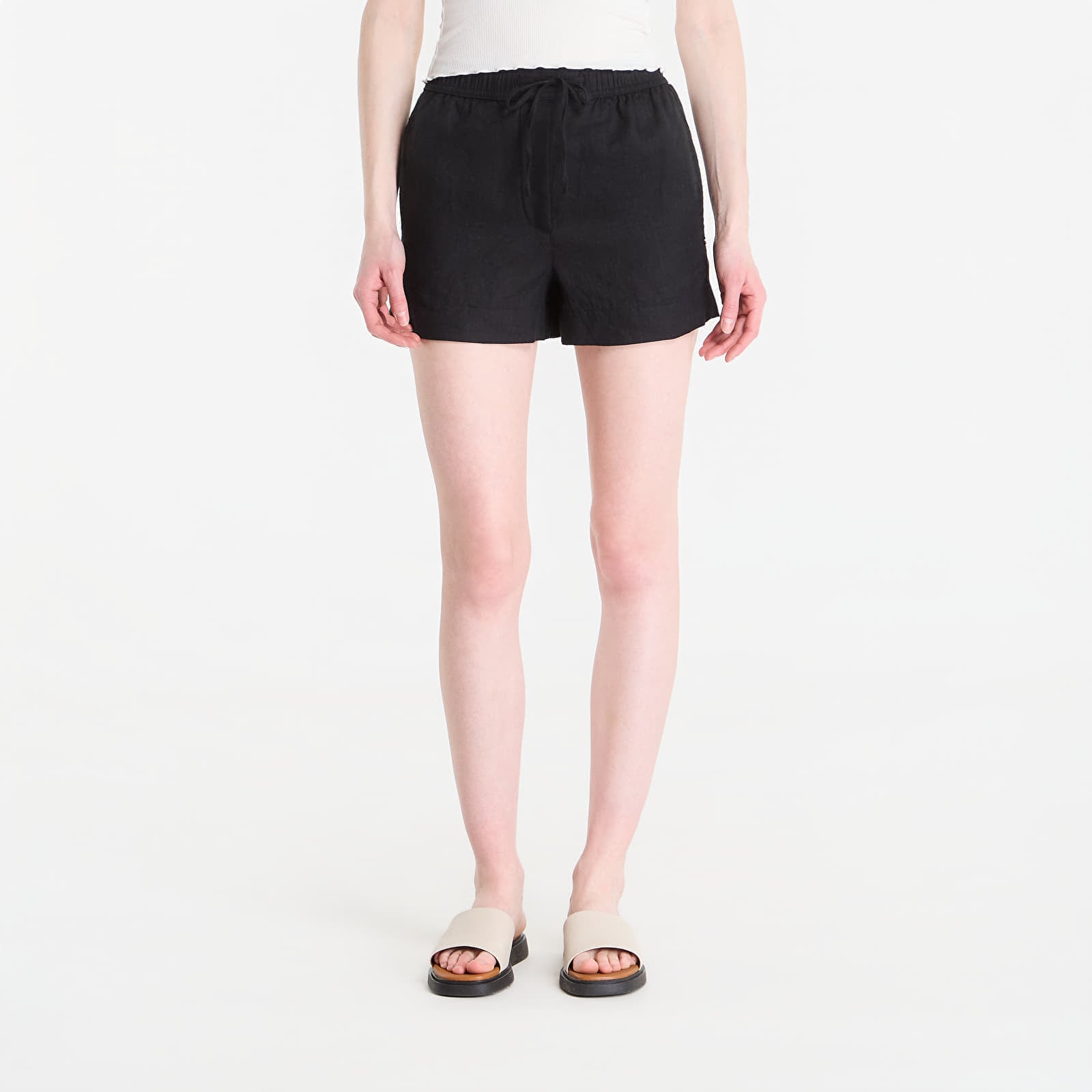 Shorts Tommy Hilfiger Ess Linen Pull On Short Black S