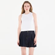 Calvin Klein Jeans Sl 2X2 Baby Rib Logo Crew Tank Bright White