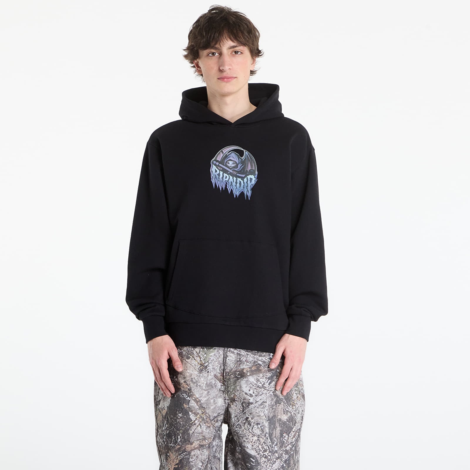 Φούτερ RIPNDIP Out Of Time Hoodie Black Wash L