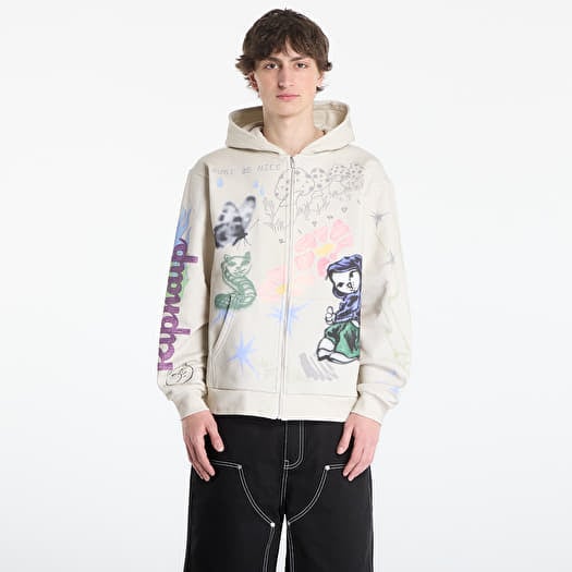 Sweatshirt RIPNDIP Goosebumps Zip Hoodie Bone