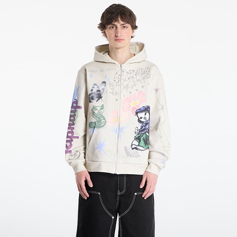 Sudadera RIPNDIP Goosebumps Zip Hoodie Bone