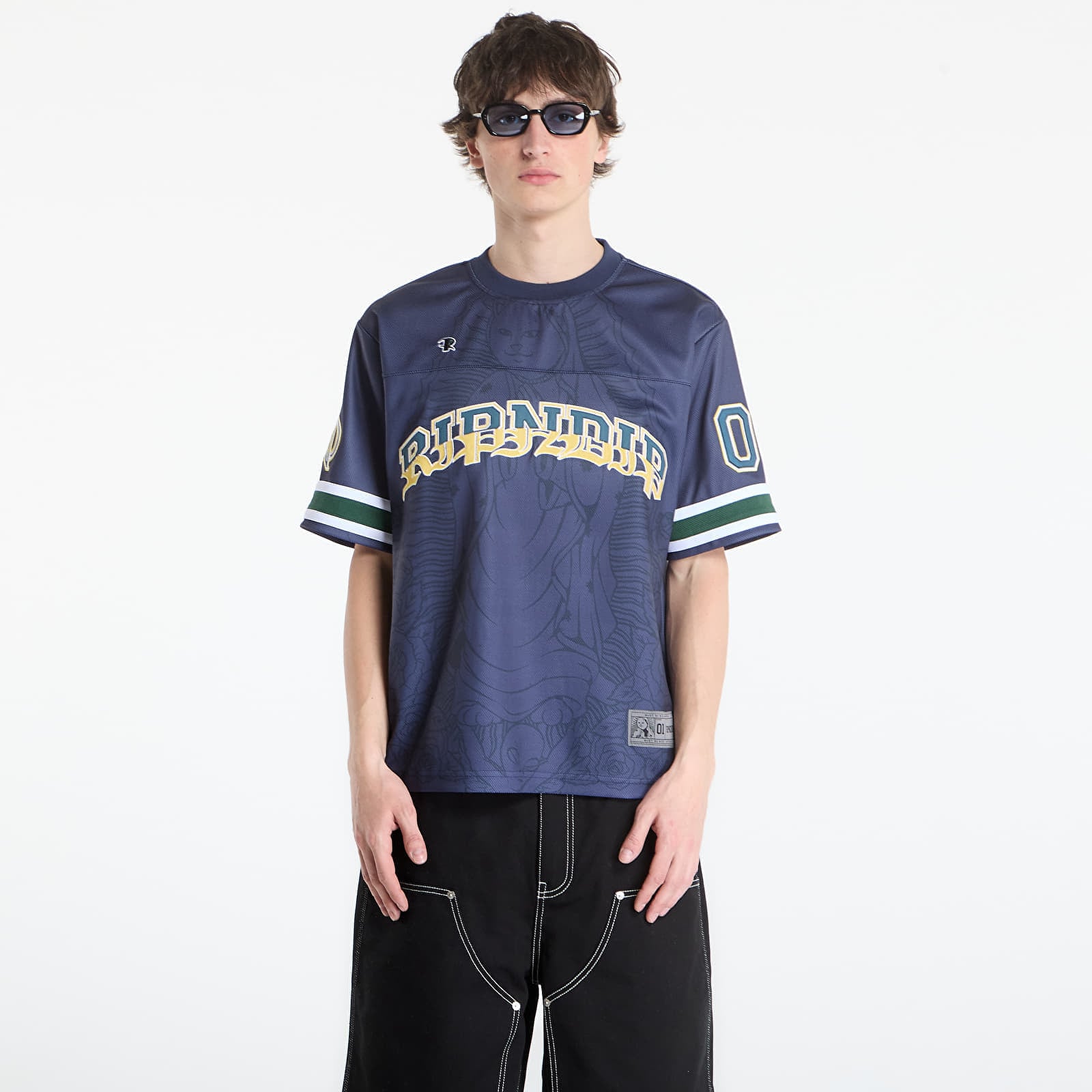 Фланелка RIPNDIP Mother Nerm Football Jersey Navy XXL