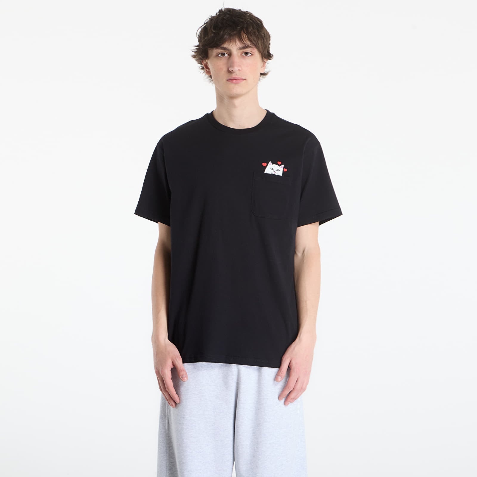 Тениска RIPNDIP Nermal Loves Pocket Tee Black Wash S