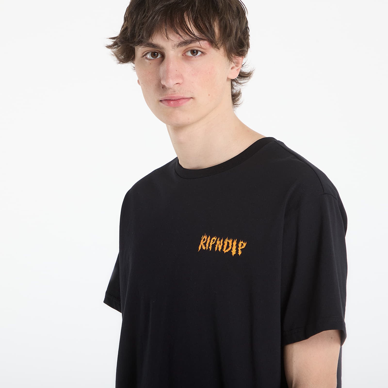T-shirts homme RIPNDIP Burn Tee Black Wash