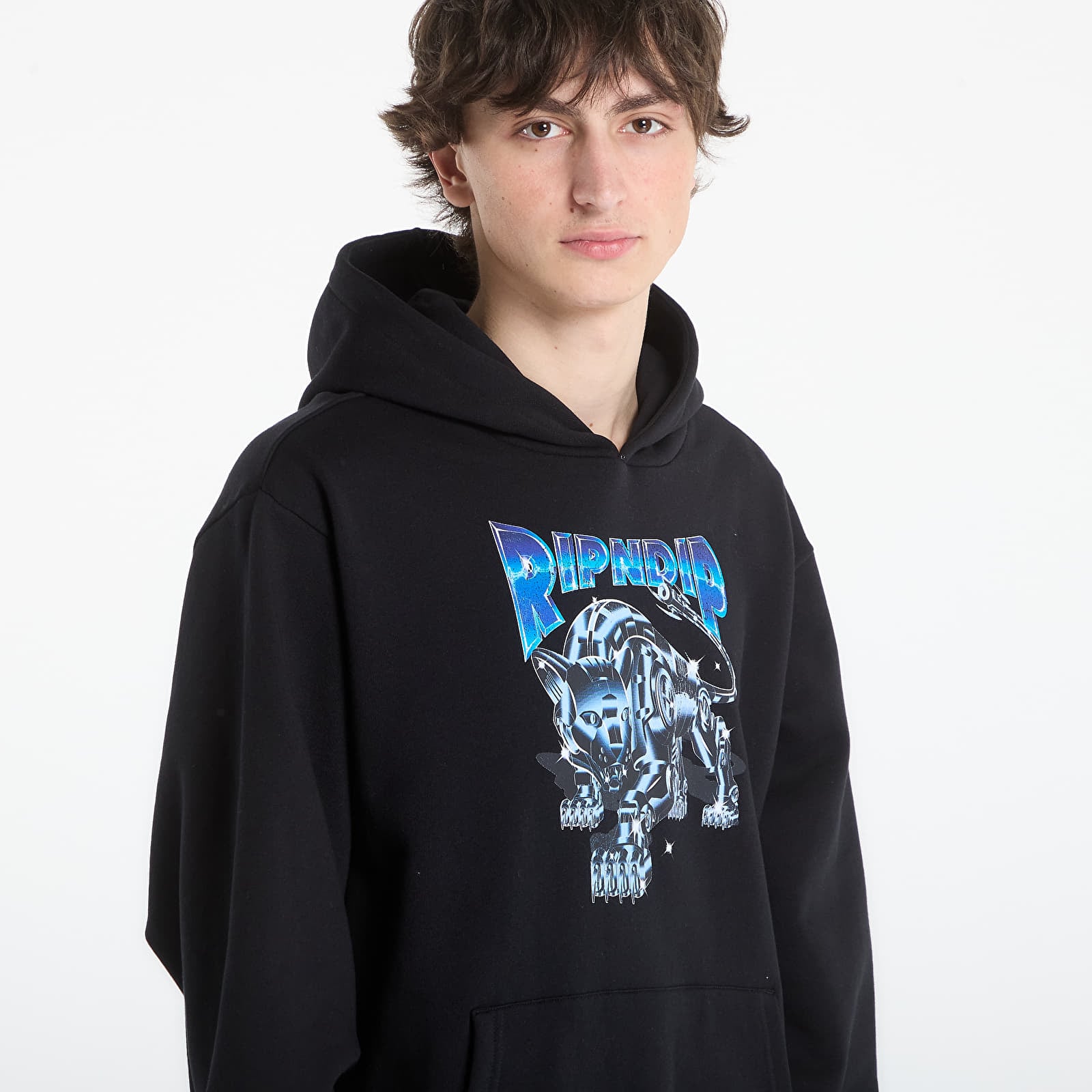 Ανδρικά φούτερ  RIPNDIP Cyborg Hoodie Black Wash
