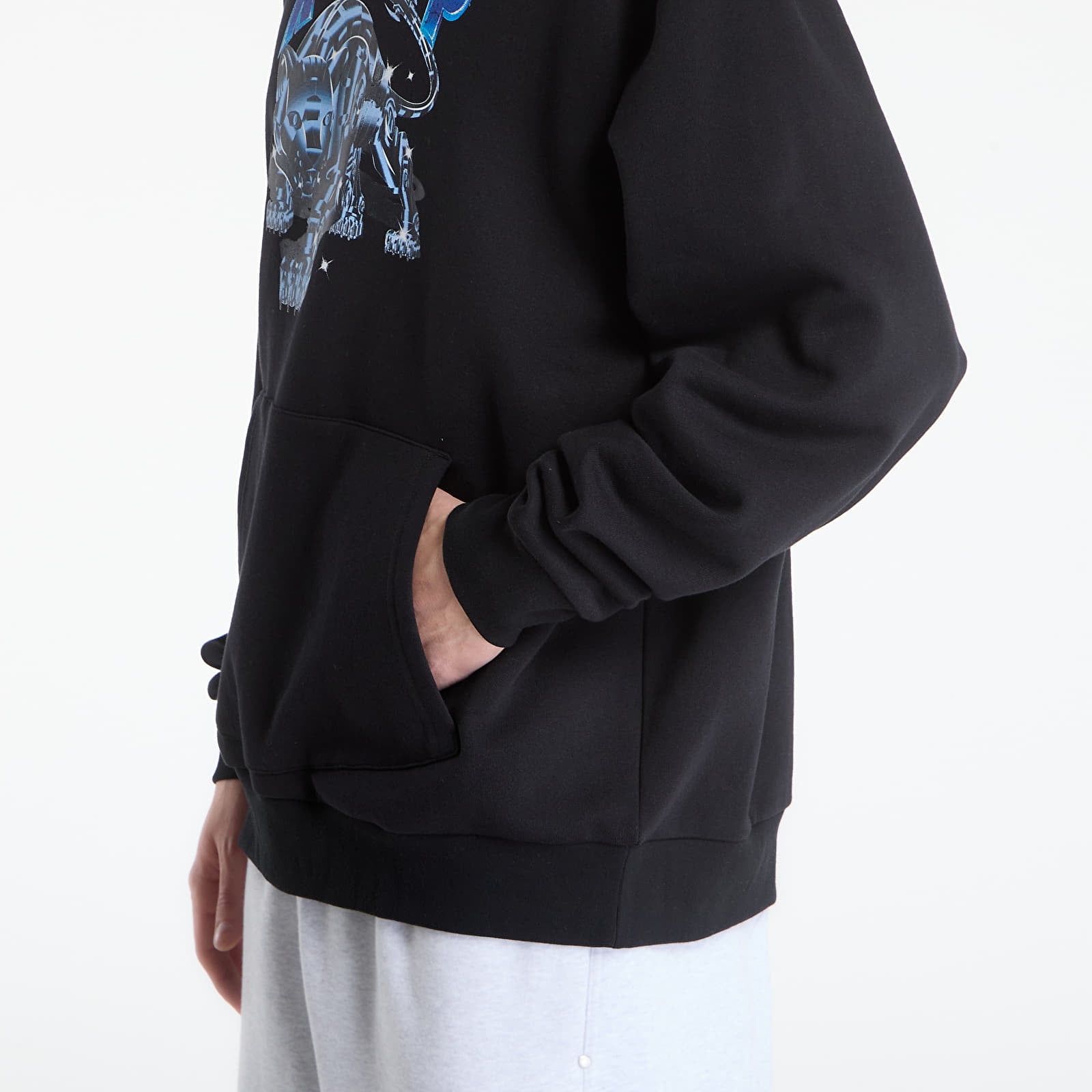 Ανδρικά φούτερ  RIPNDIP Cyborg Hoodie Black Wash