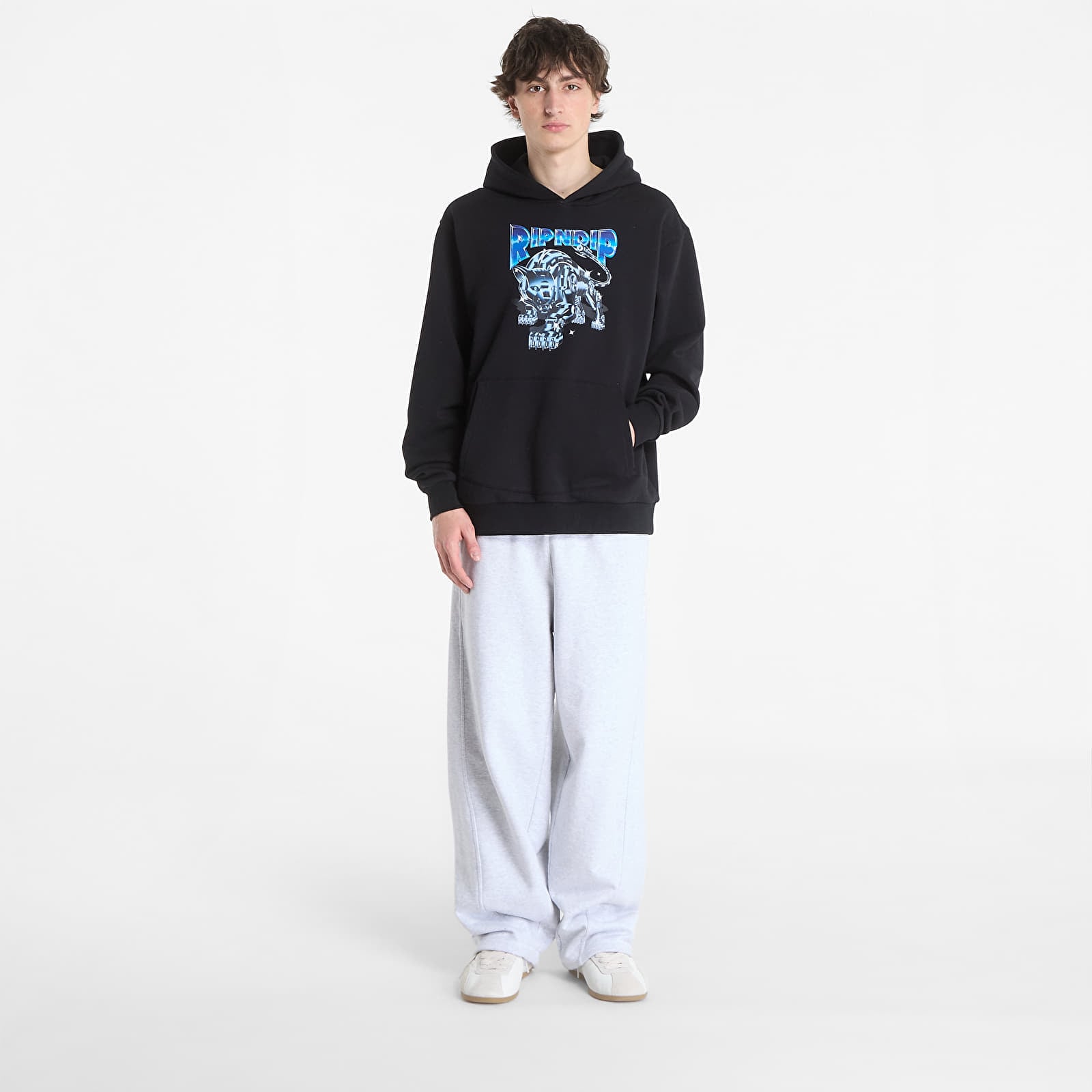 Ανδρικά φούτερ  RIPNDIP Cyborg Hoodie Black Wash