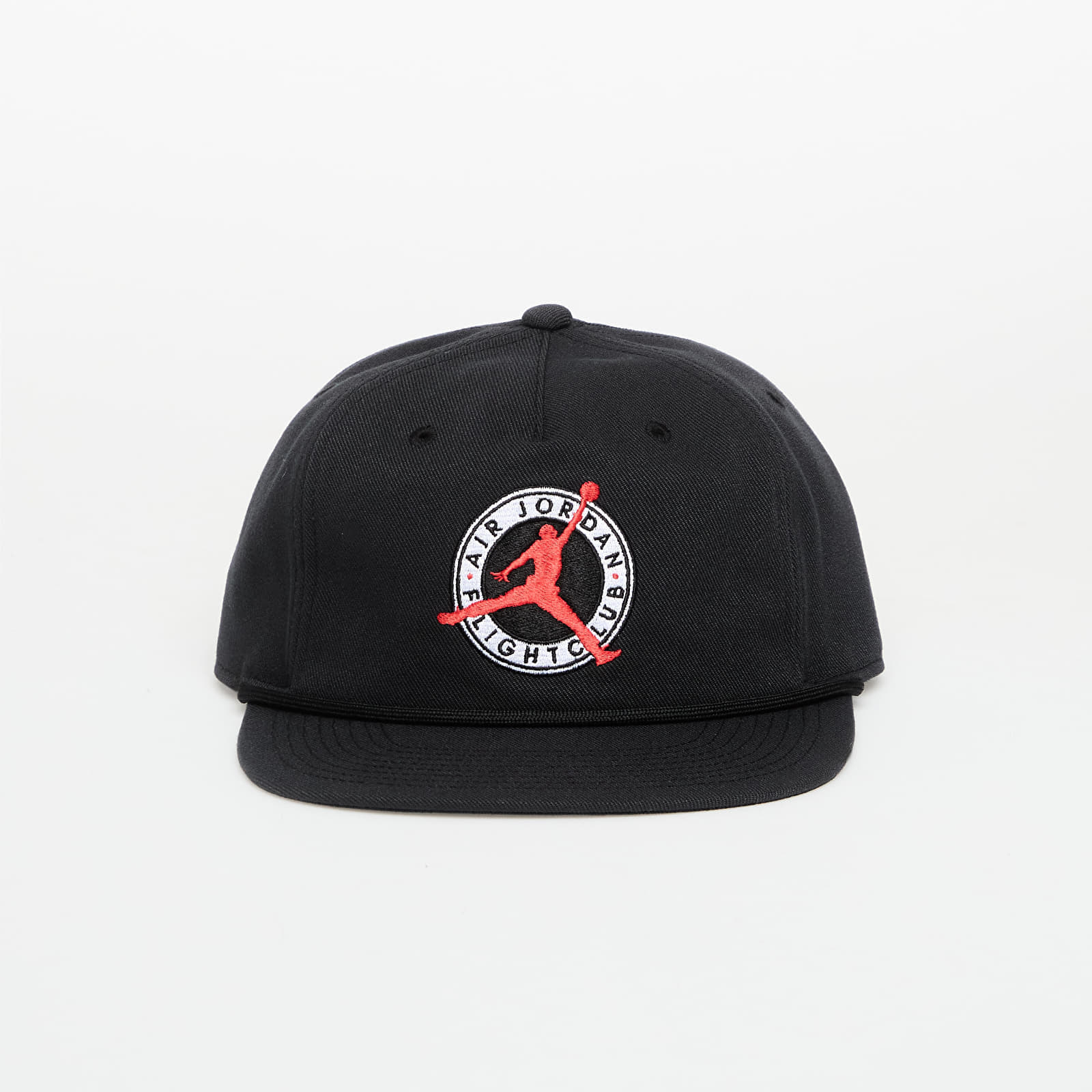 Cap Jordan Flight Club Pro Unstructured Flat Bill Hat Black/ Black L/XL