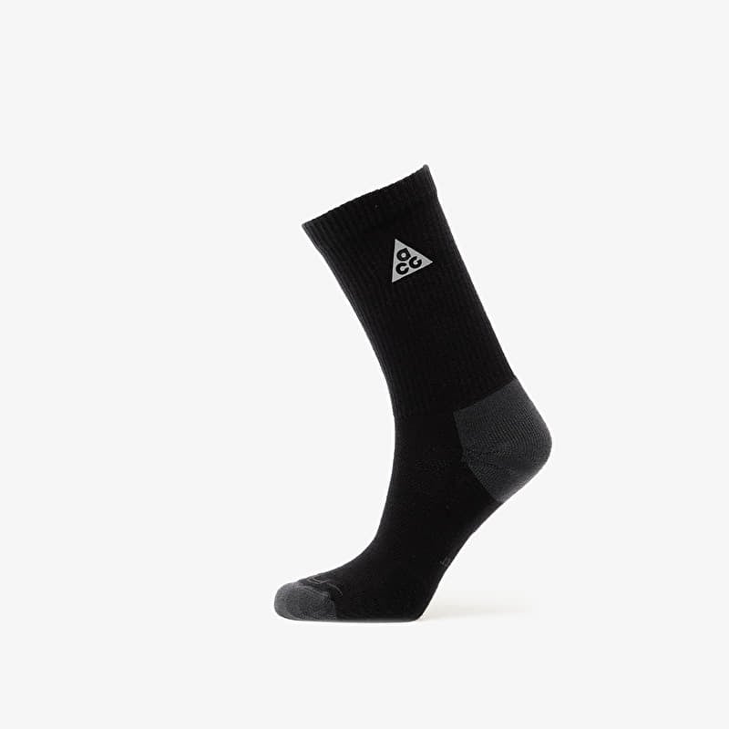 Nike ACG Everyday Elevated Crew Socks 1-Pack Black/ Dk Smoke Grey/ Reflective Silv