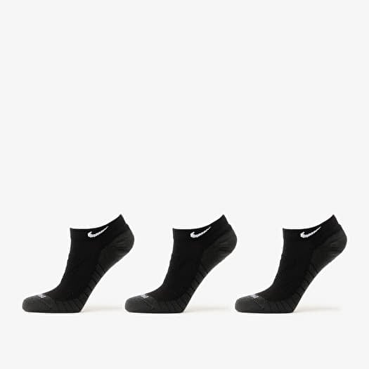 Nike Everyday Max Cushioned Training No-Show Socks 3-Pack Black/ Anthracite/ White