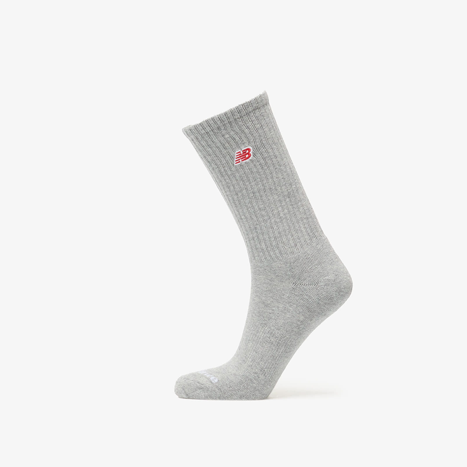 Muške čarape New Balance Red Patch Logo Crew Socks 3-Pack Black/ White/ Grey