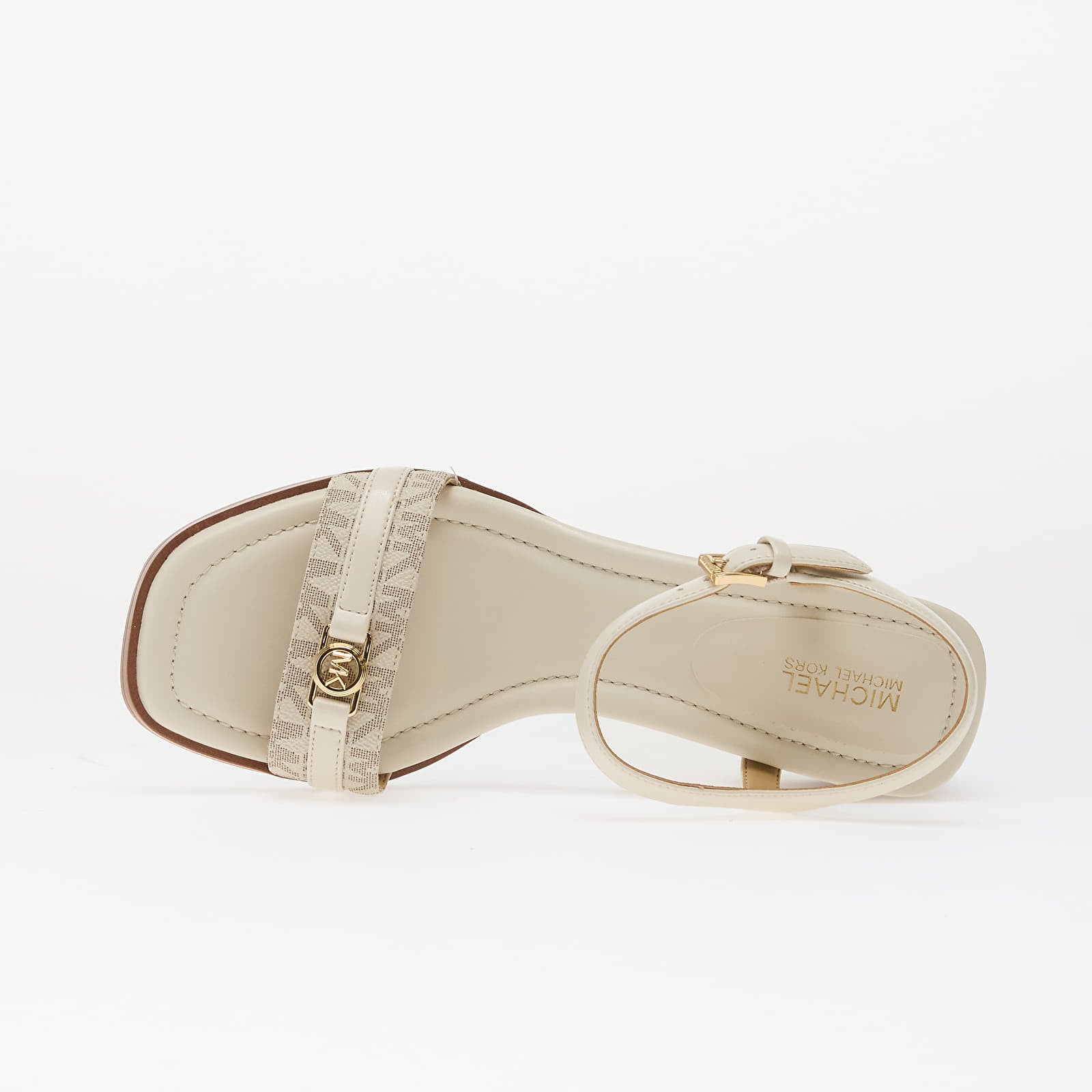 Ženski čevlji Michael Kors Mandy Signature Logo Sandal Vanilla