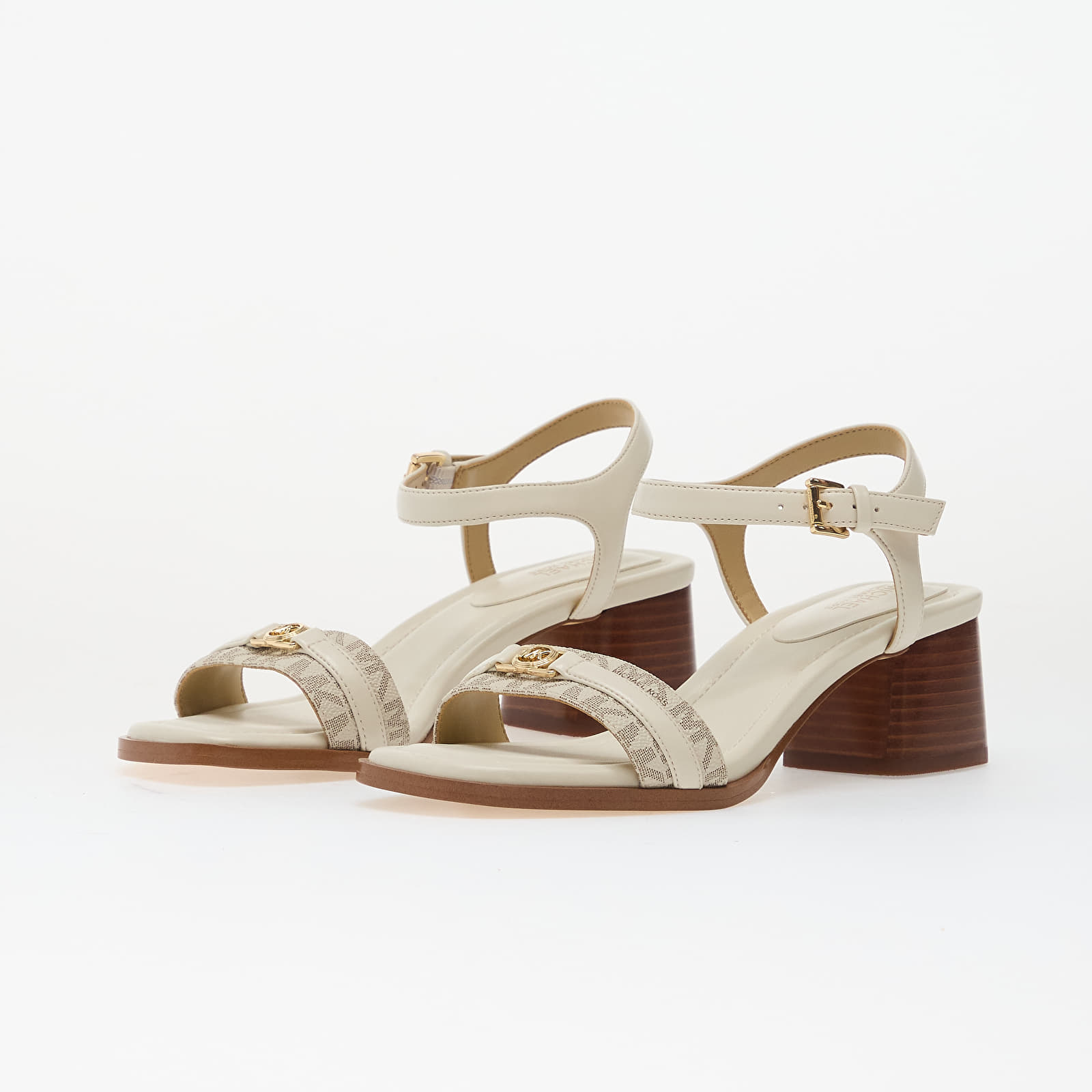 Ženski čevlji Michael Kors Mandy Signature Logo Sandal Vanilla