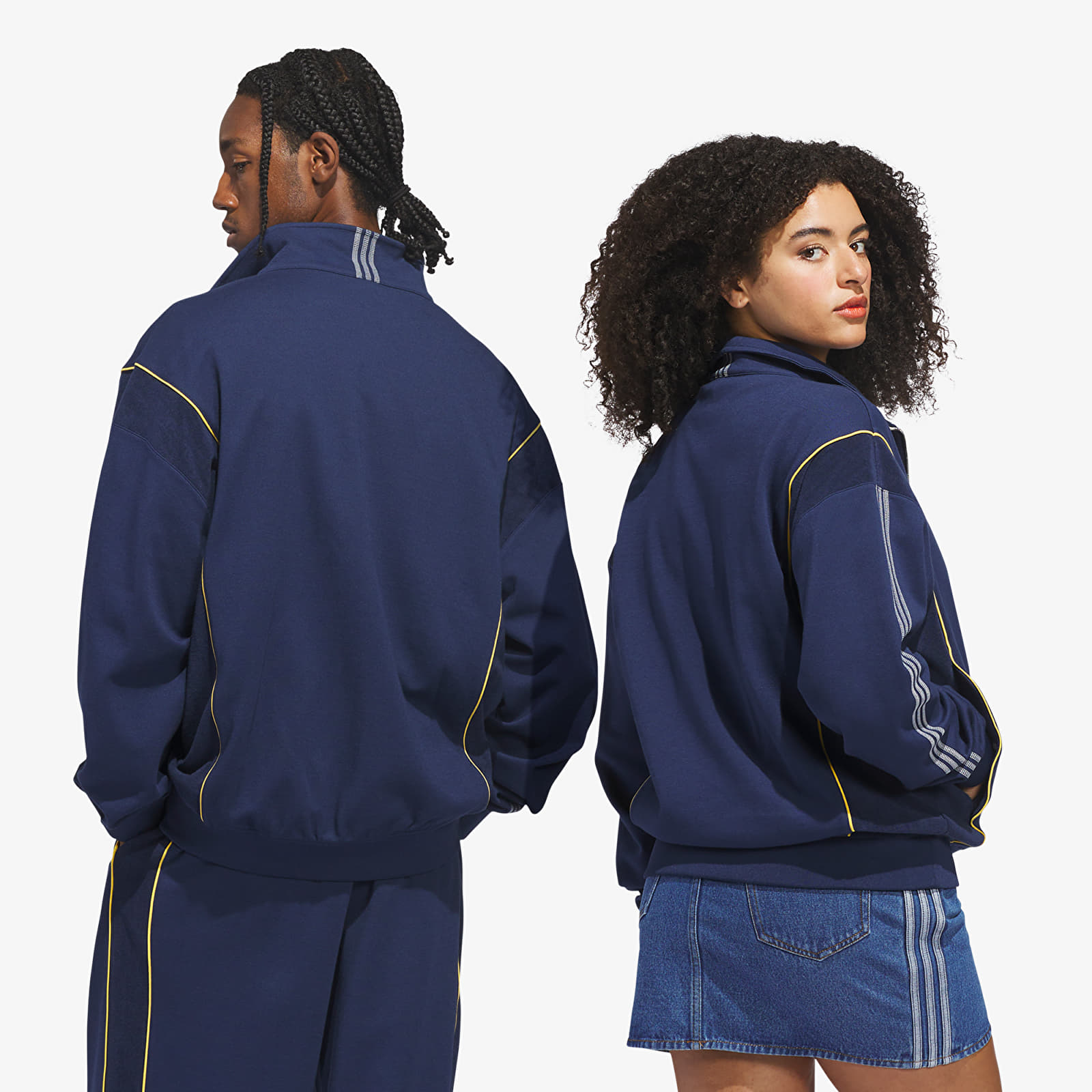 Men's sweatshirts adidas City Terrace Track Track Top UNISEX Night Indigo