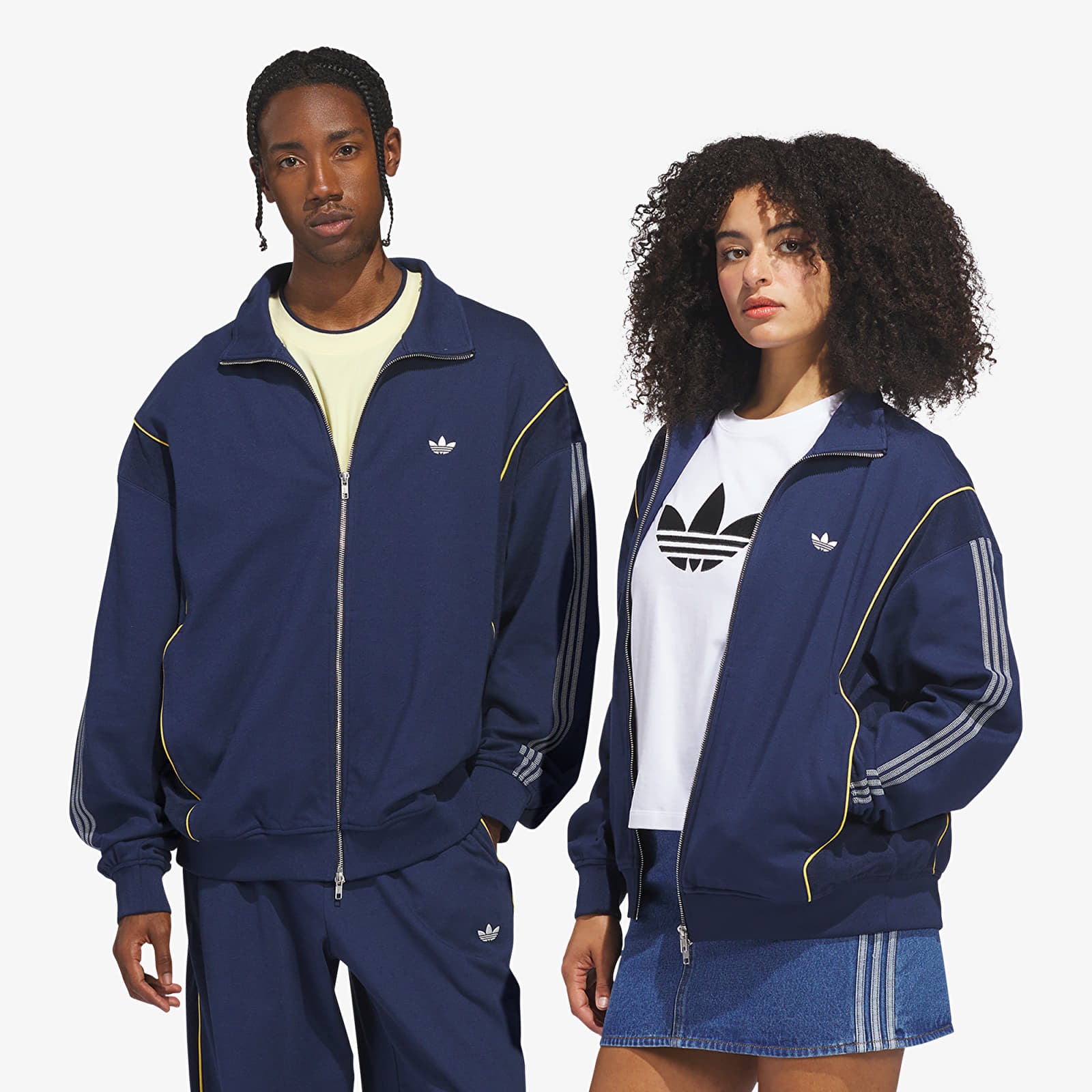 Men's sweatshirts adidas City Terrace Track Track Top UNISEX Night Indigo