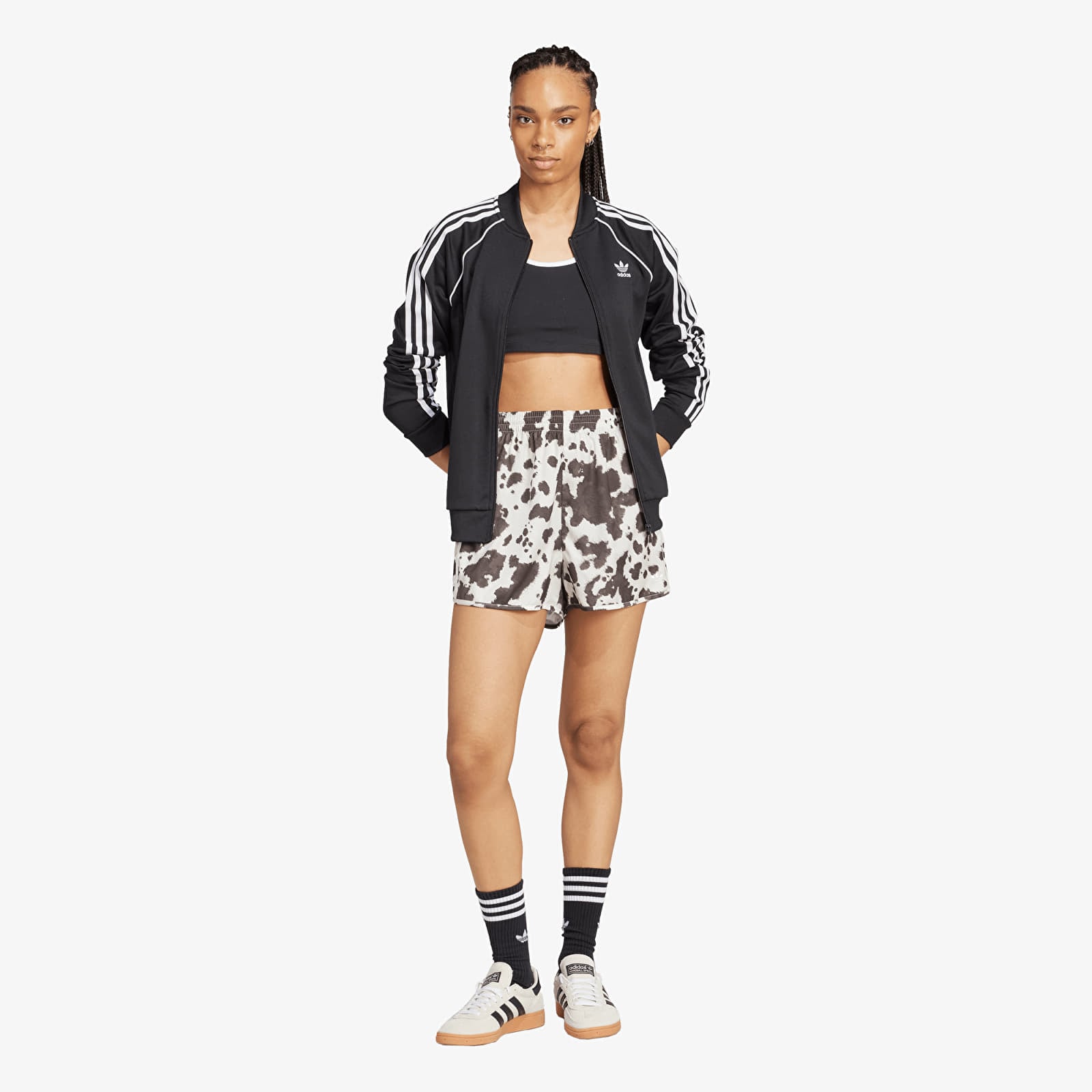 Women's Shorts adidas Satin Shorts Multicolor/ Off White