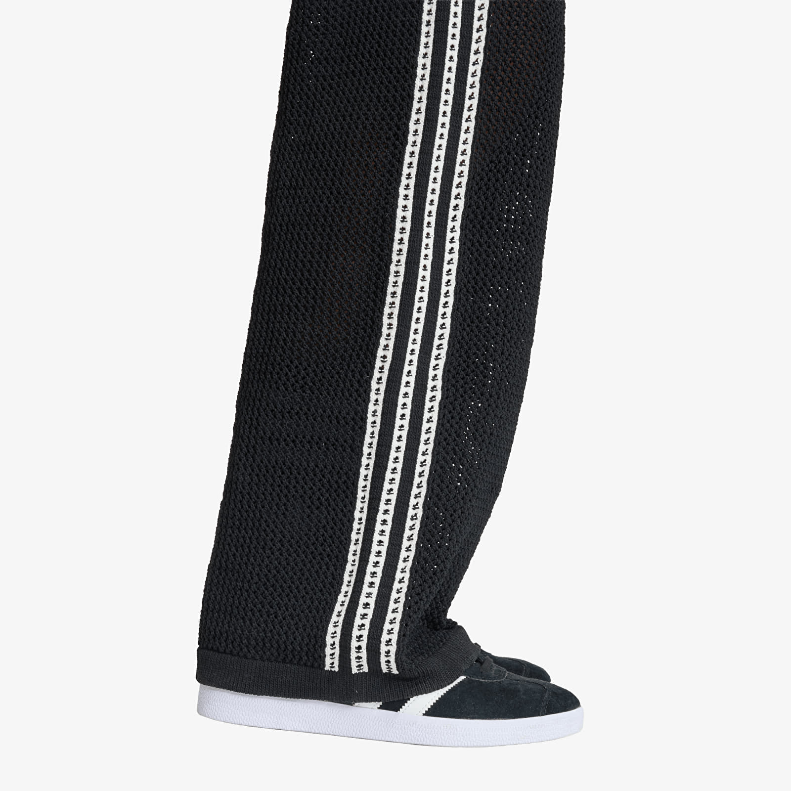 Damen Sweatpants adidas Knitted Crochet Firebird Track Pants Black