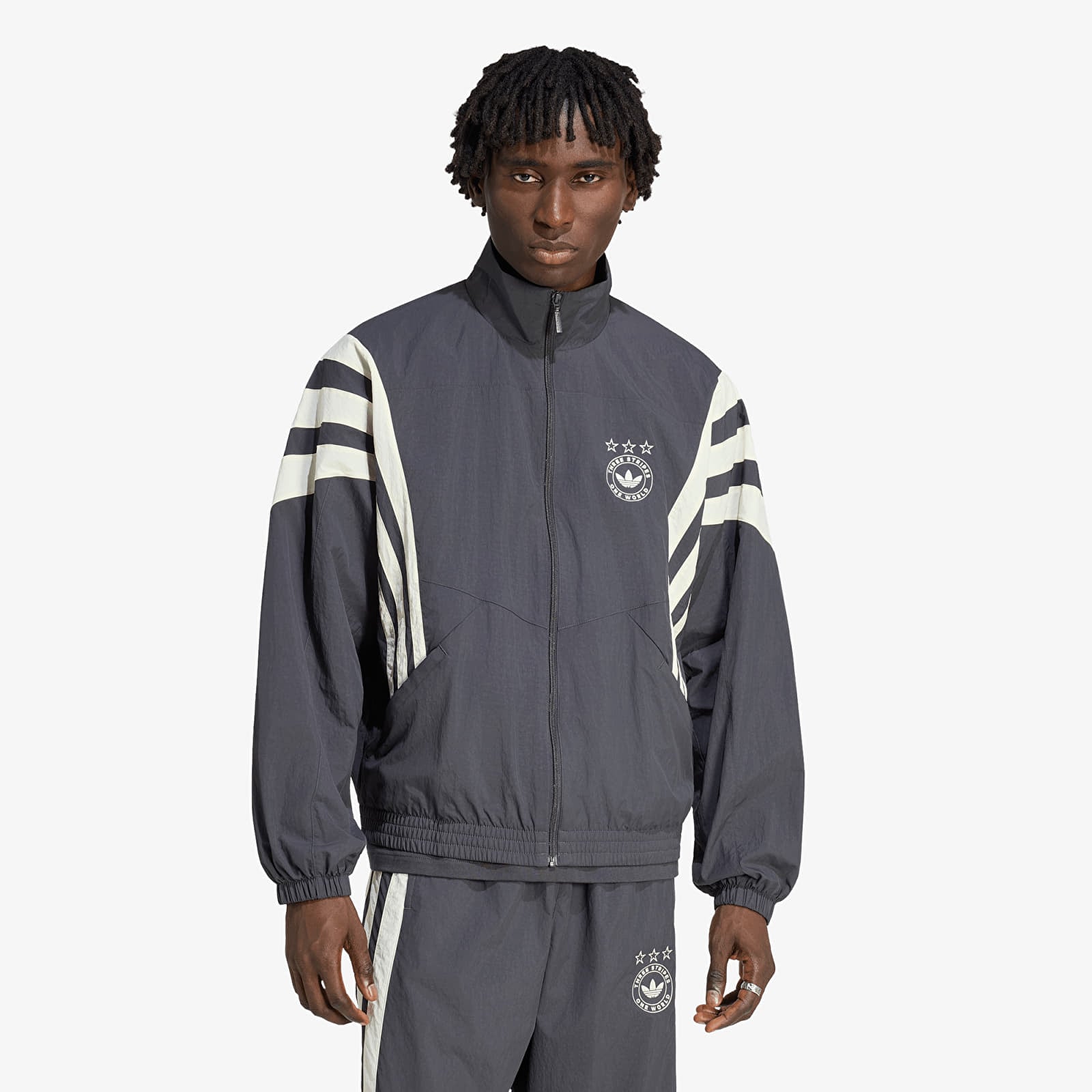 Herrenjacken adidas Santiago Track Jacket Utility Black
