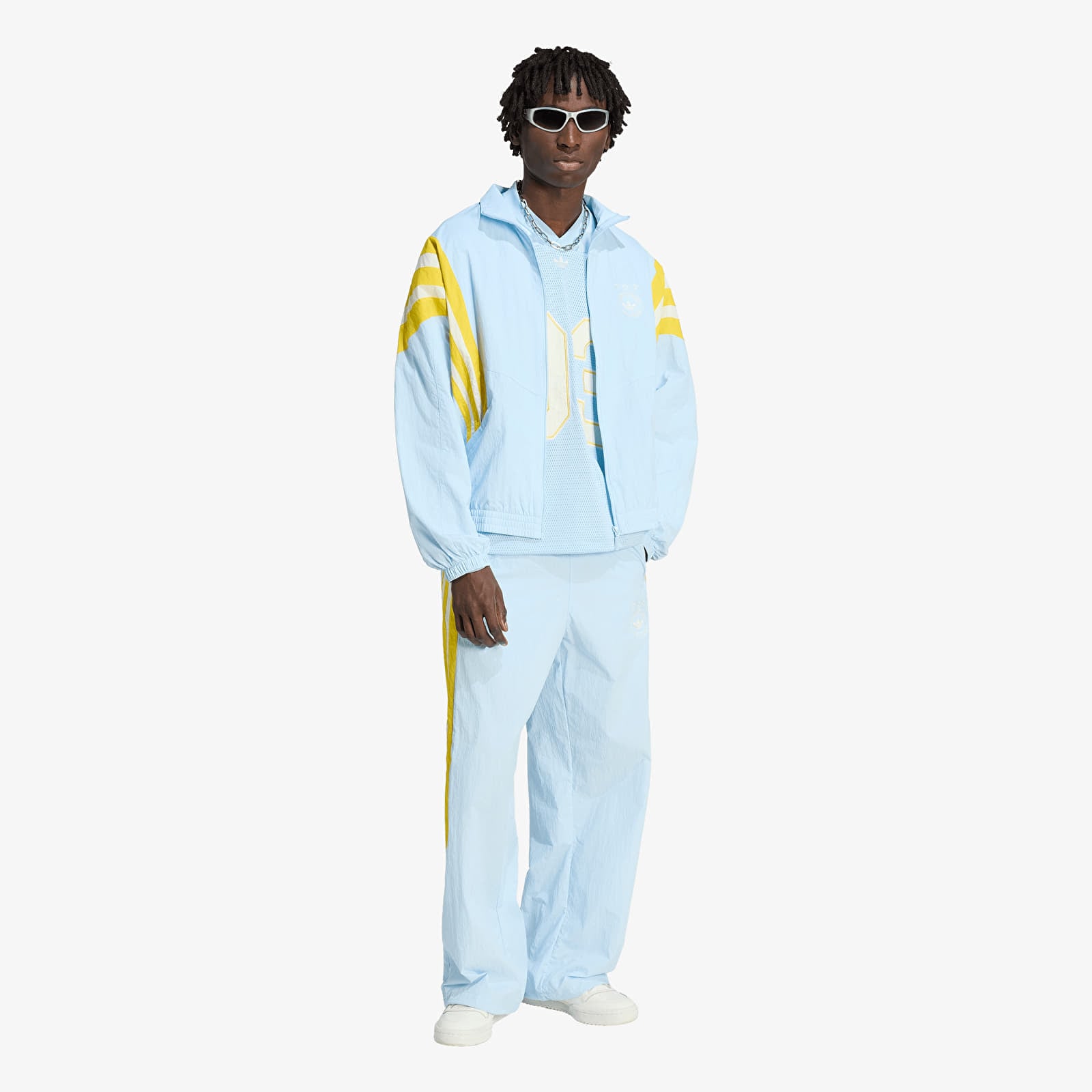 Herrenjacken adidas Santiago Track Jacket Ice Blue