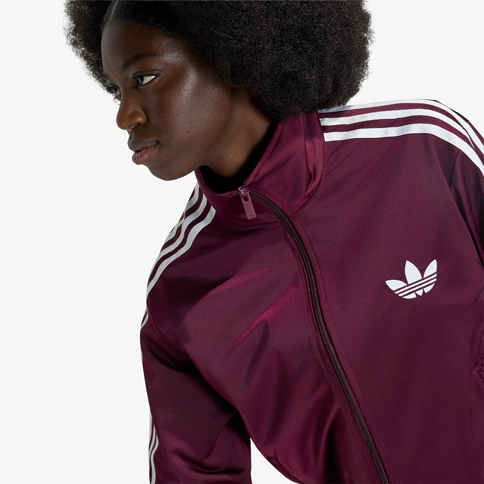 Ženske dukserice adidas Firebird Tt Maroon