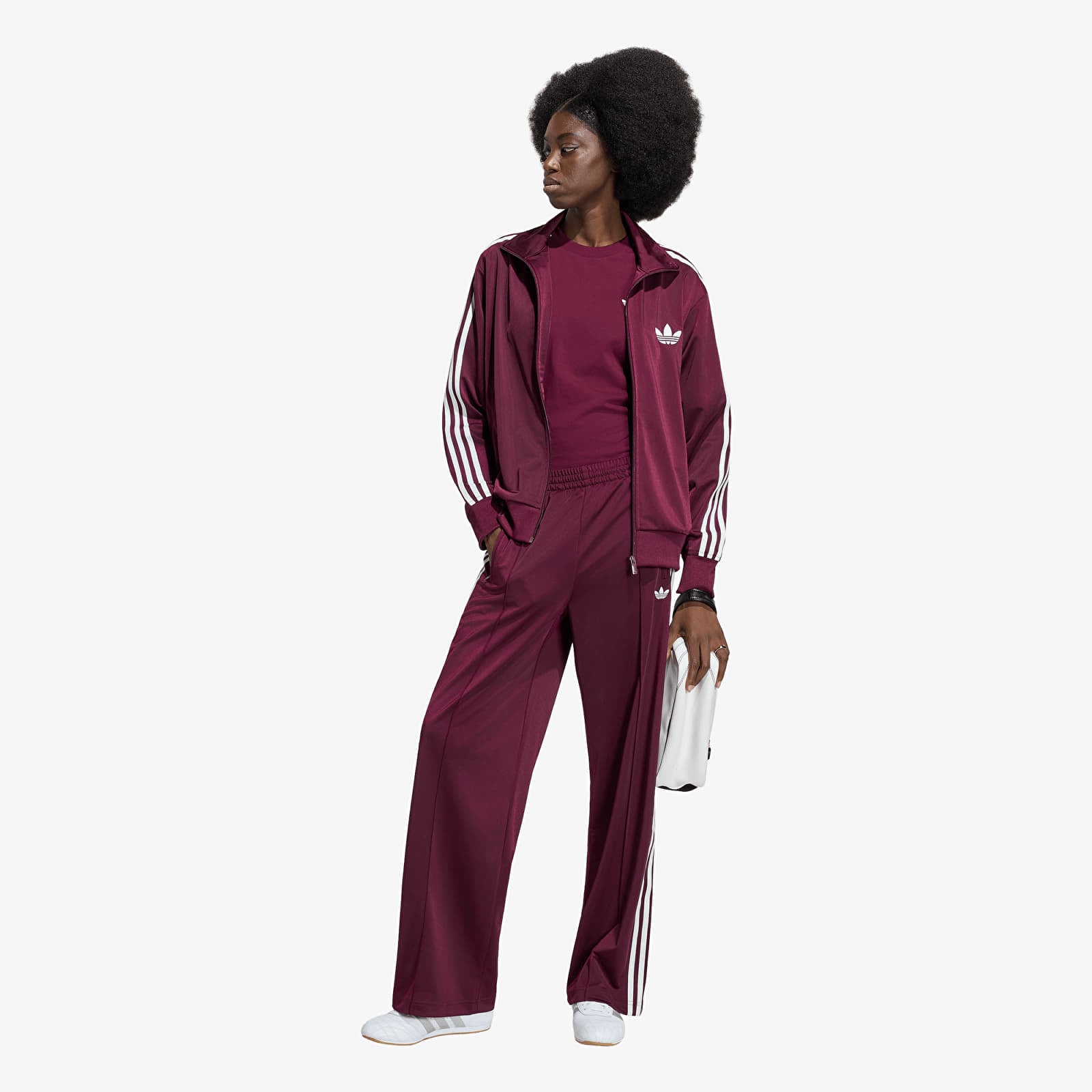 Ženske dukserice adidas Firebird Tt Maroon