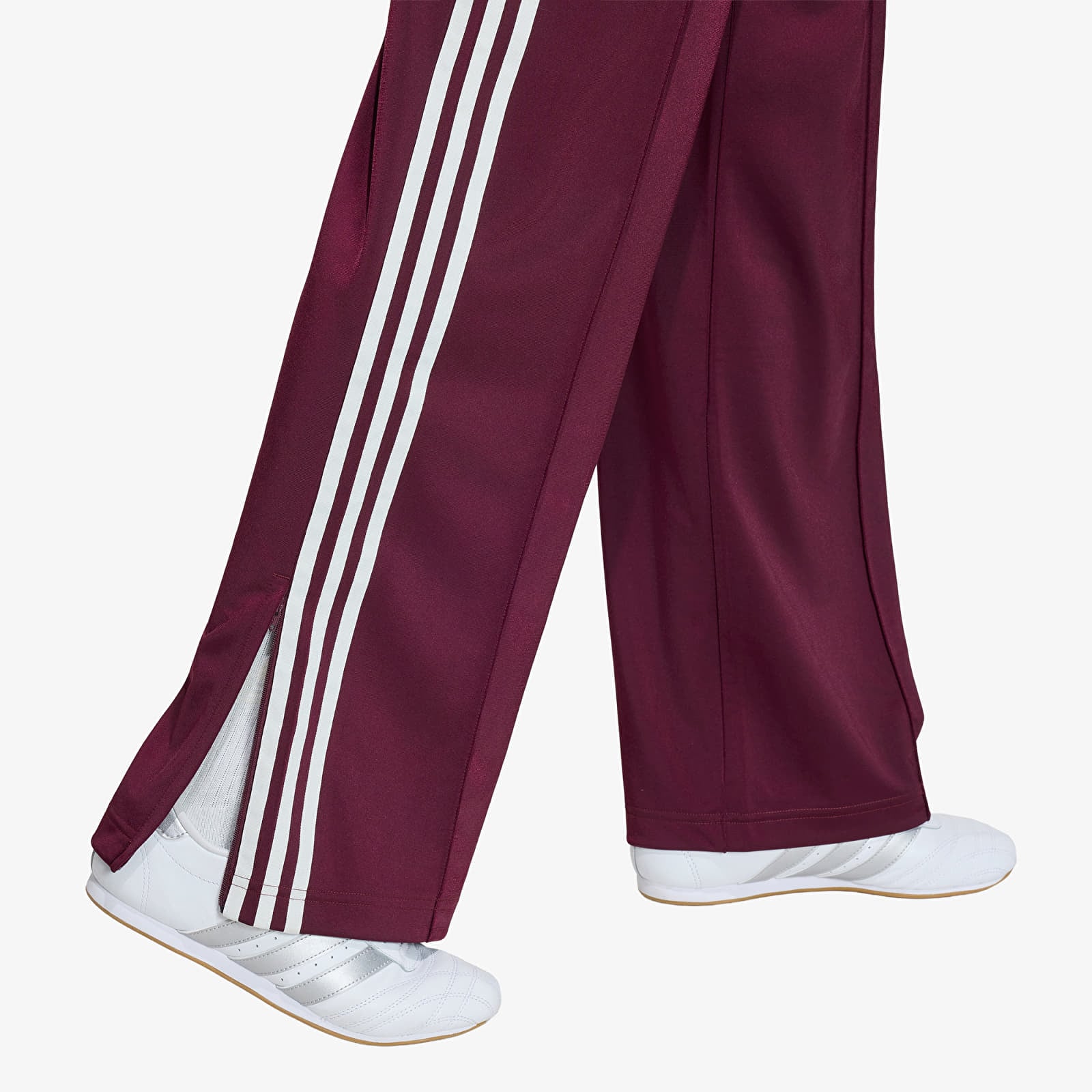 Pantaloni tuta donna adidas Firebird Adicolor Loose Track Tracksuit Bottoms Maroon