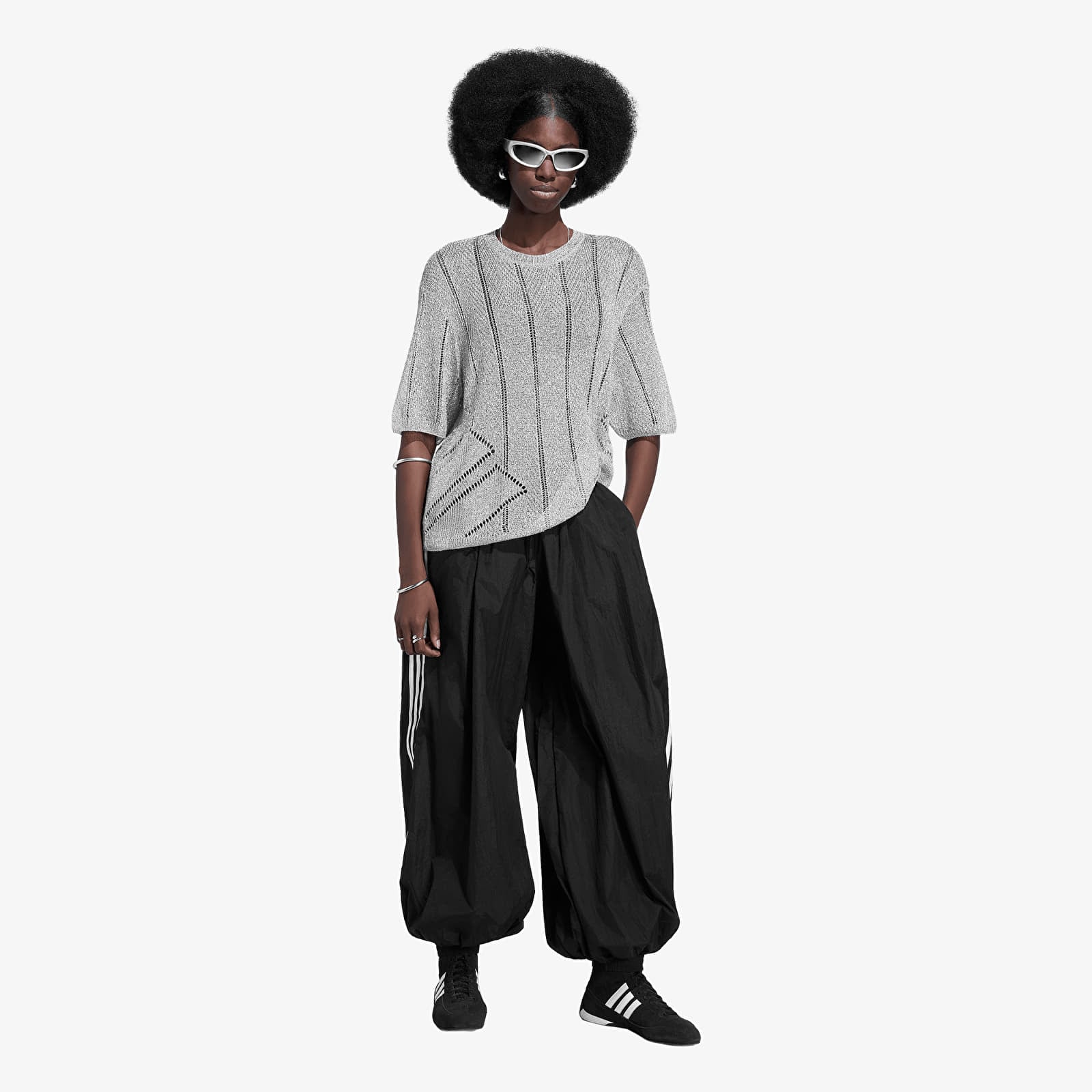 Maglie da donna adidas Adilenium Season 5 Silver Knitted Jersey Antique Silver