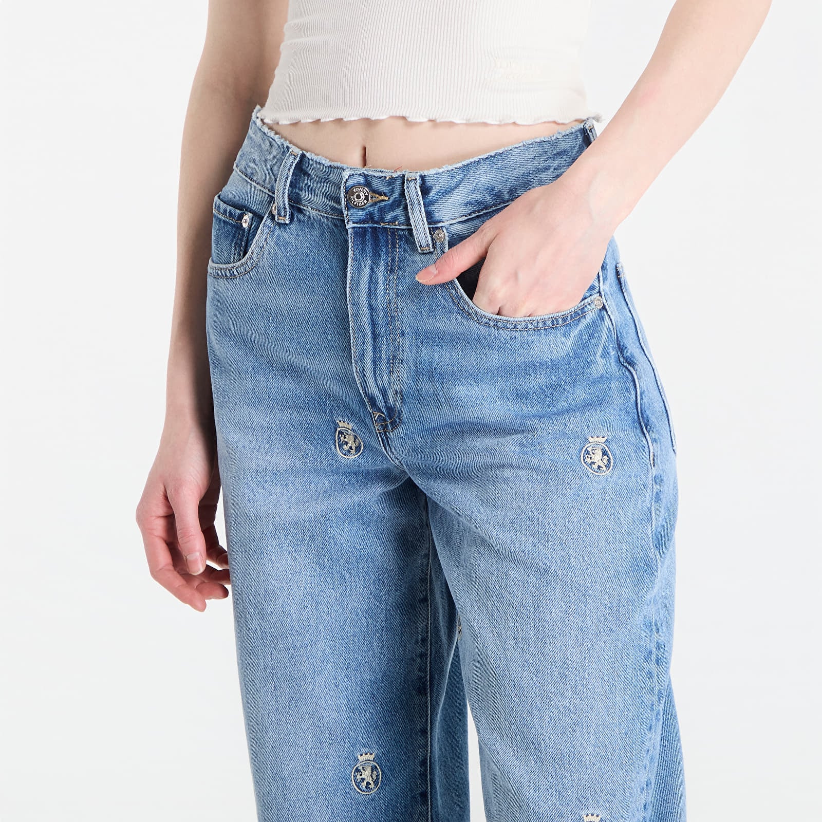 Ženske traperice Tommy Hilfiger Denim Aoe Crest Barrel Jeans Finn