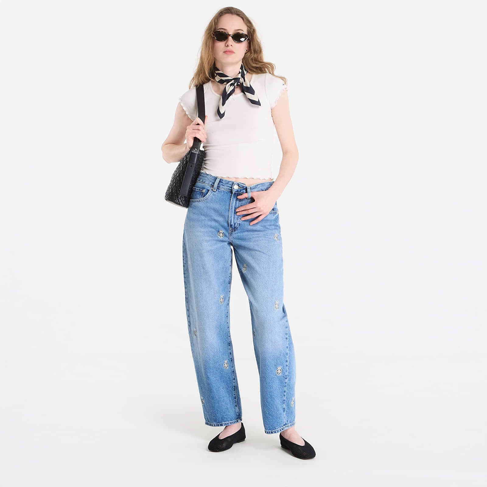 Ženske traperice Tommy Hilfiger Denim Aoe Crest Barrel Jeans Finn