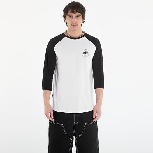 T-shirt Horsefeathers Global Raglan T-Shirt White/ Black