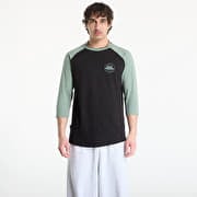Horsefeathers Global Raglan T-Shirt Black/ Iceberg Green