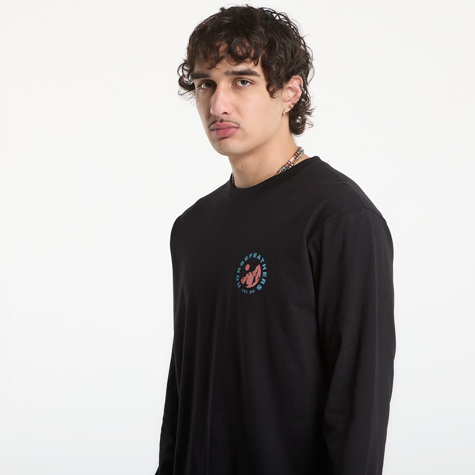 Men's T-shirts Horsefeathers Altitude Ls T-Shirt Black