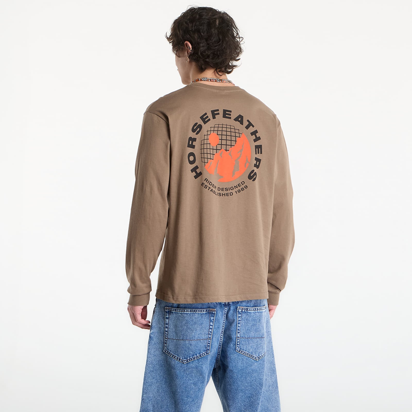 Meeste T-särgid Horsefeathers Altitude Ls T-Shirt Fossil