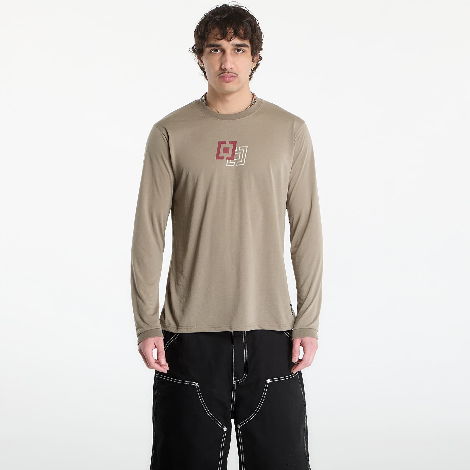 Maglie da uomo Horsefeathers Fury Ls Bike Jersey Taupe