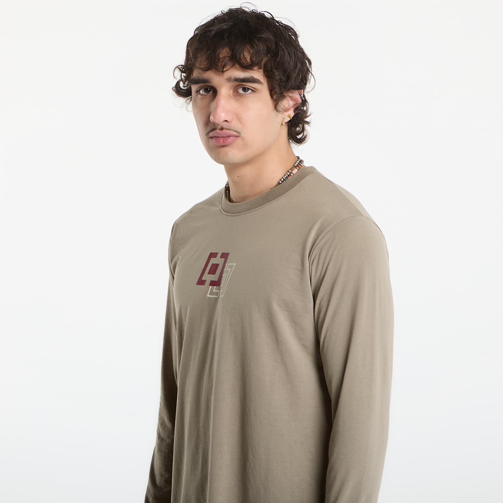 Maglie da uomo Horsefeathers Fury Ls Bike Jersey Taupe