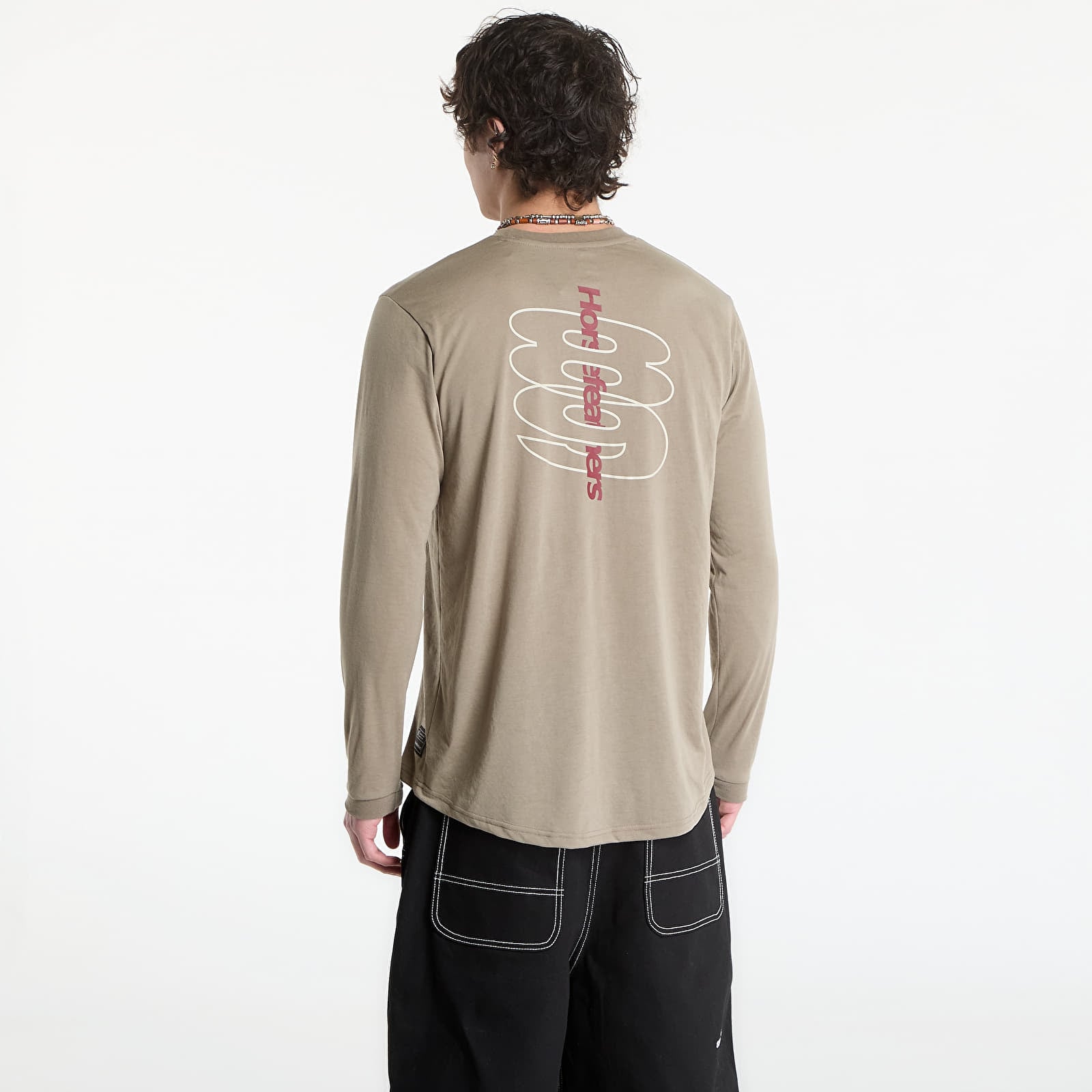 Maglie da uomo Horsefeathers Fury Ls Bike Jersey Taupe