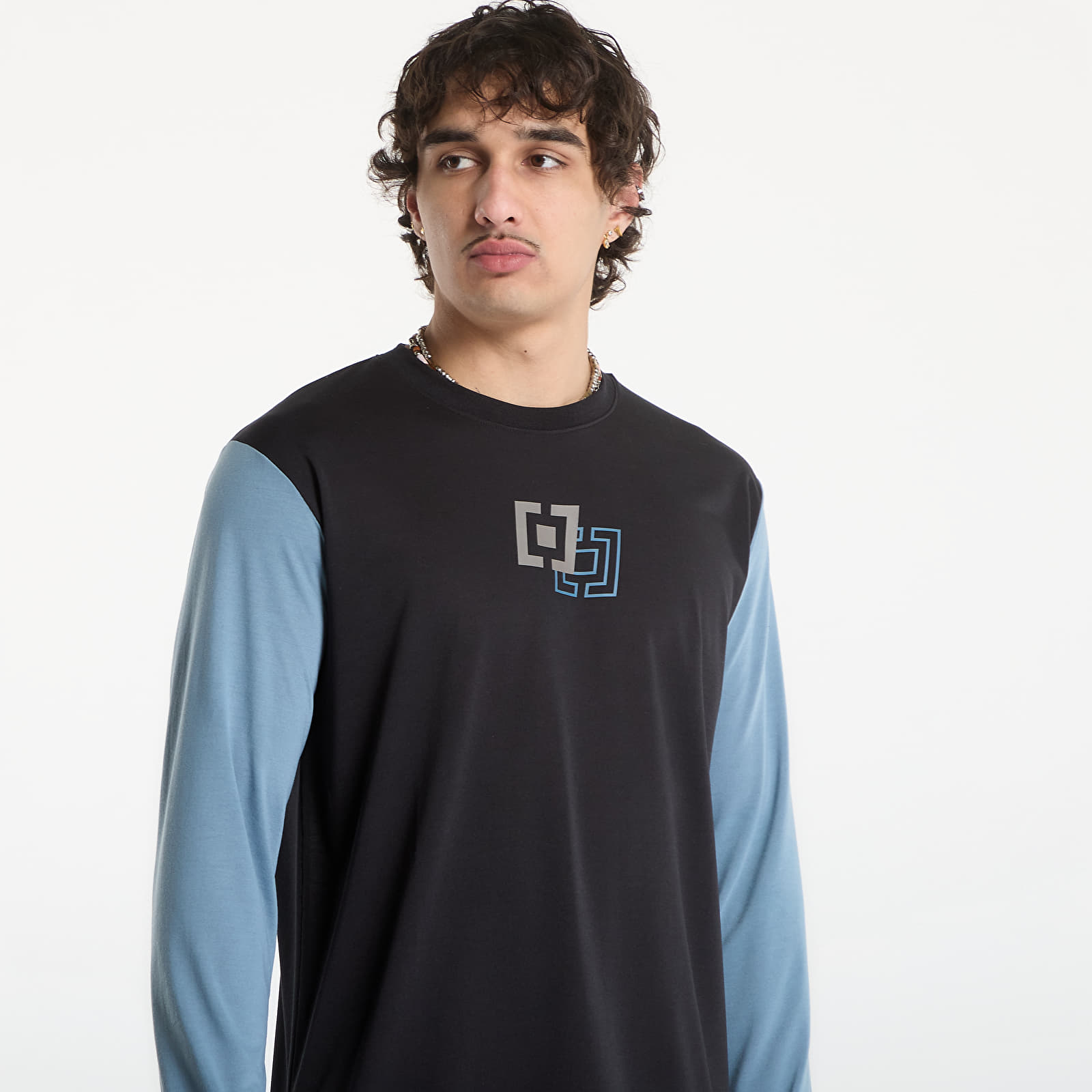 Men's Jerseys Horsefeathers Fury Ls Bike Jersey Black/ Citadel