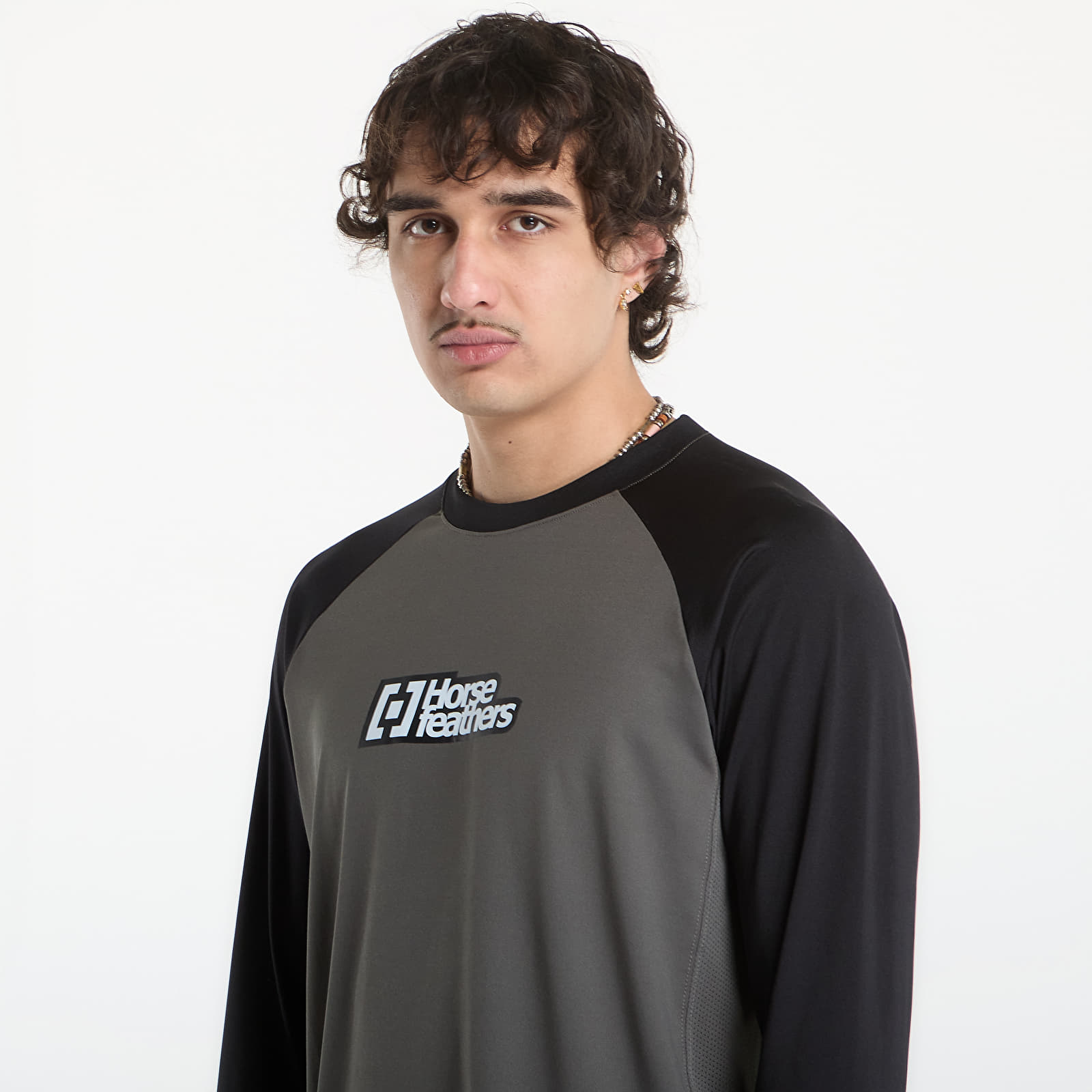 Men's Jerseys Horsefeathers Spike Ls Bike Jersey Chimera/ Black