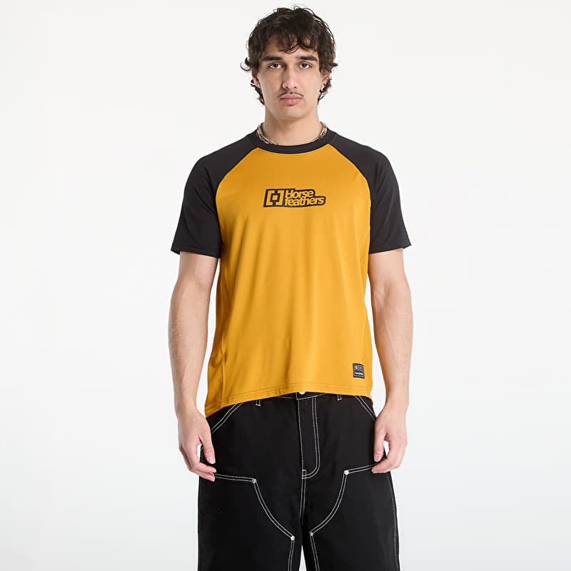 Matchtröja Horsefeathers Spike Bike Jersey Sunflower/ Black