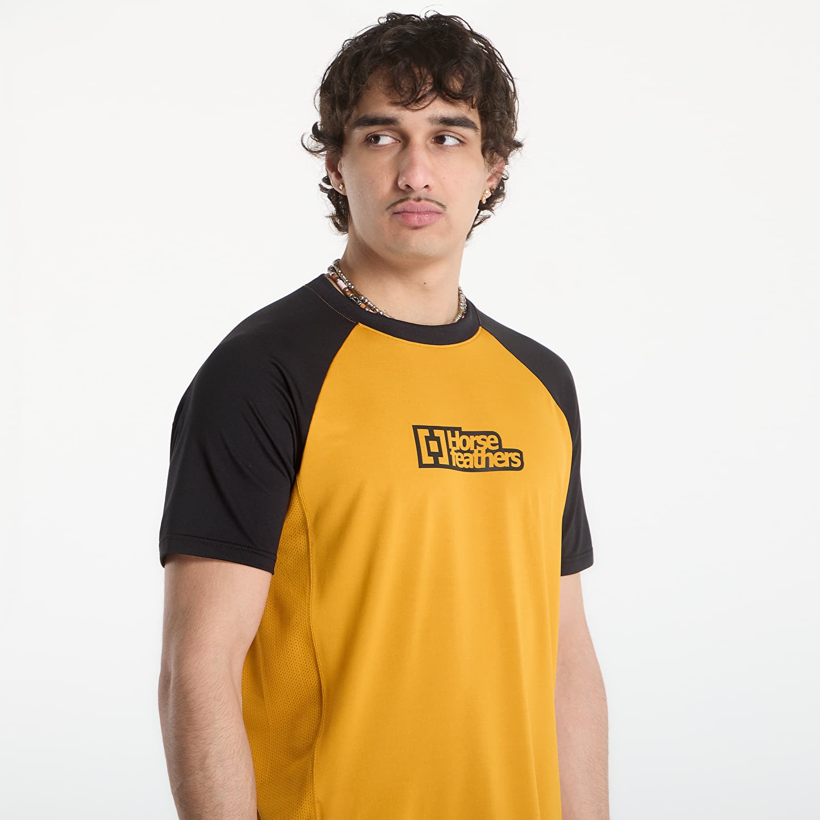 Men's Jerseys Horsefeathers Spike Bike Jersey Sunflower/ Black