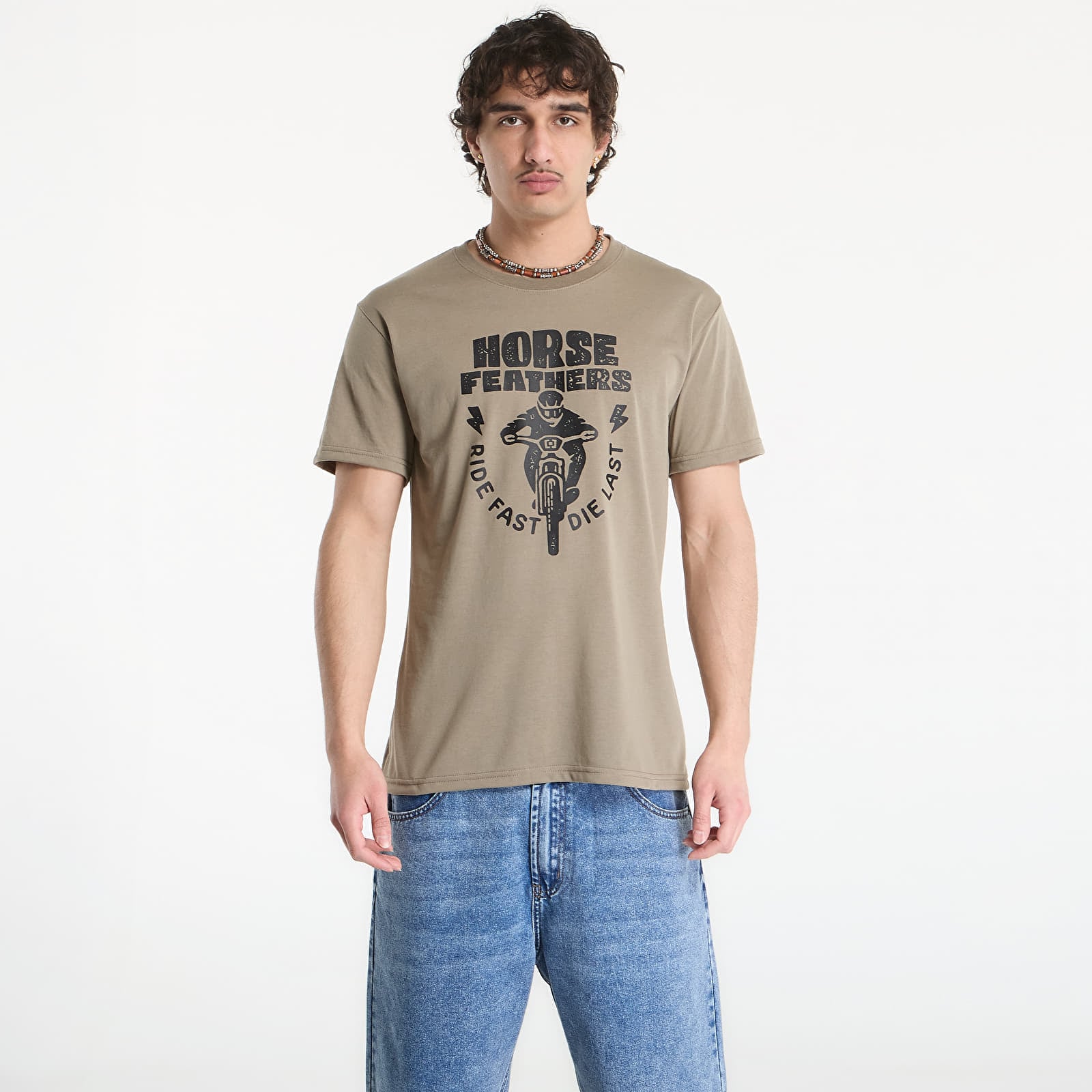 Тениска Horsefeathers Full Send Tech T-Shirt Taupe L