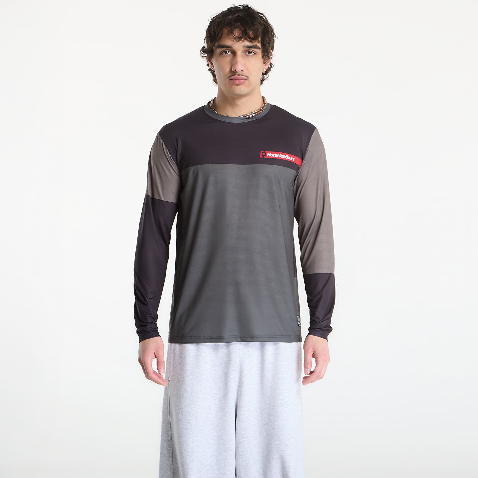 Фланелка Horsefeathers Quantum Ls Bike Jersey Chimera/ Walnut M