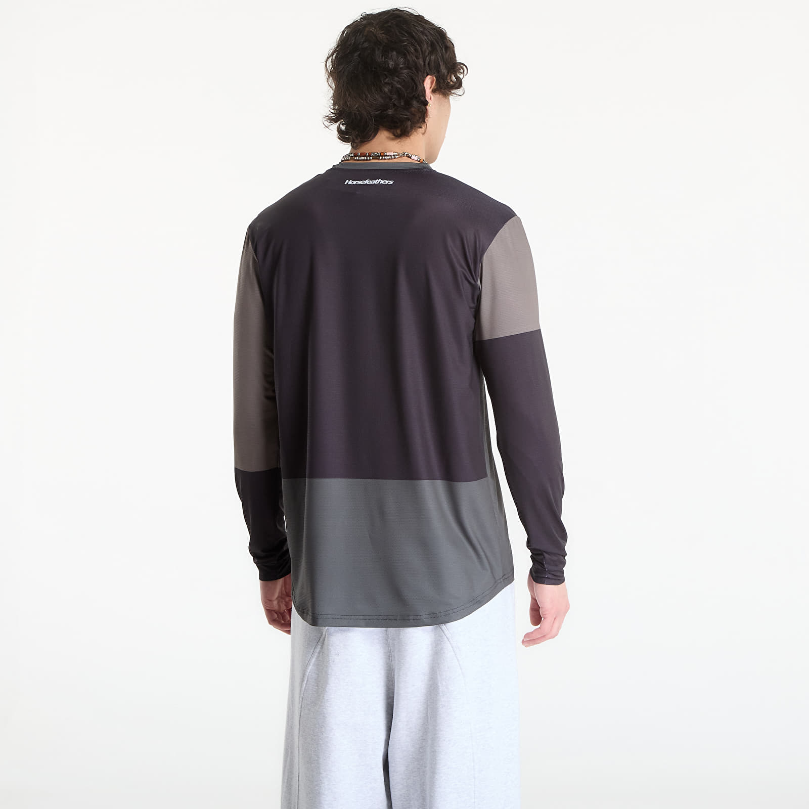 Men's Jerseys Horsefeathers Quantum Ls Bike Jersey Chimera/ Walnut