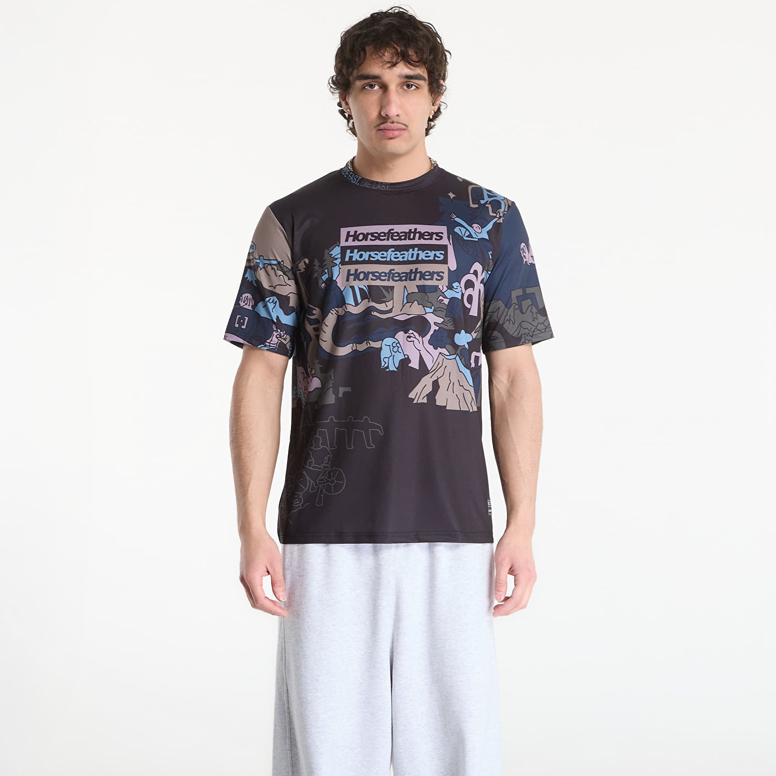 Фланелка Horsefeathers Quantum Bike Jersey Doodle L