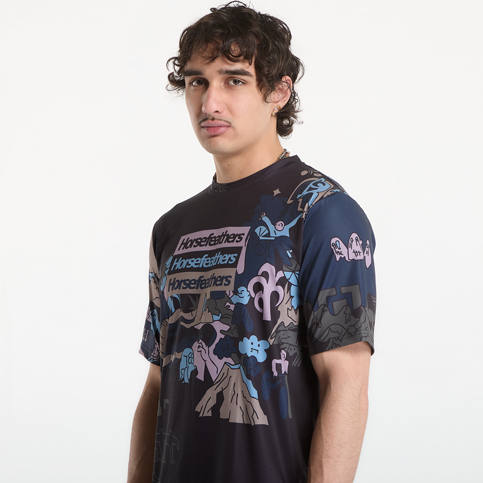 Muški dresovi Horsefeathers Quantum Bike Jersey Doodle